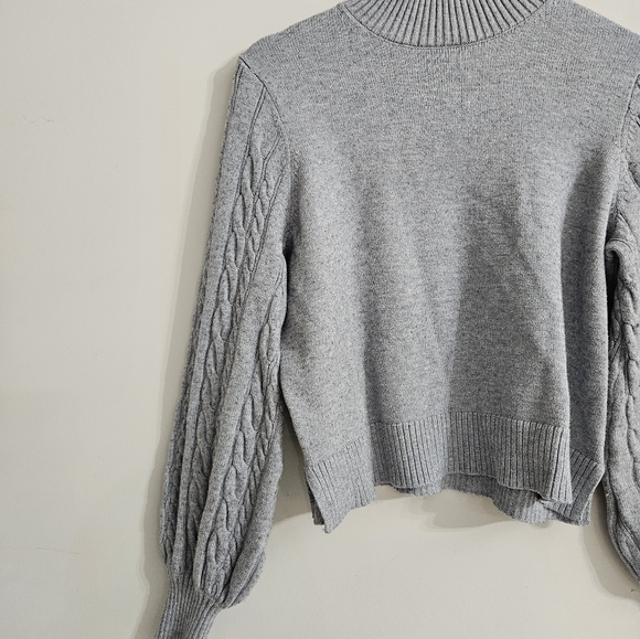 Mexx Gray Cable Knit Women's Sweater - Picture 3 of 5